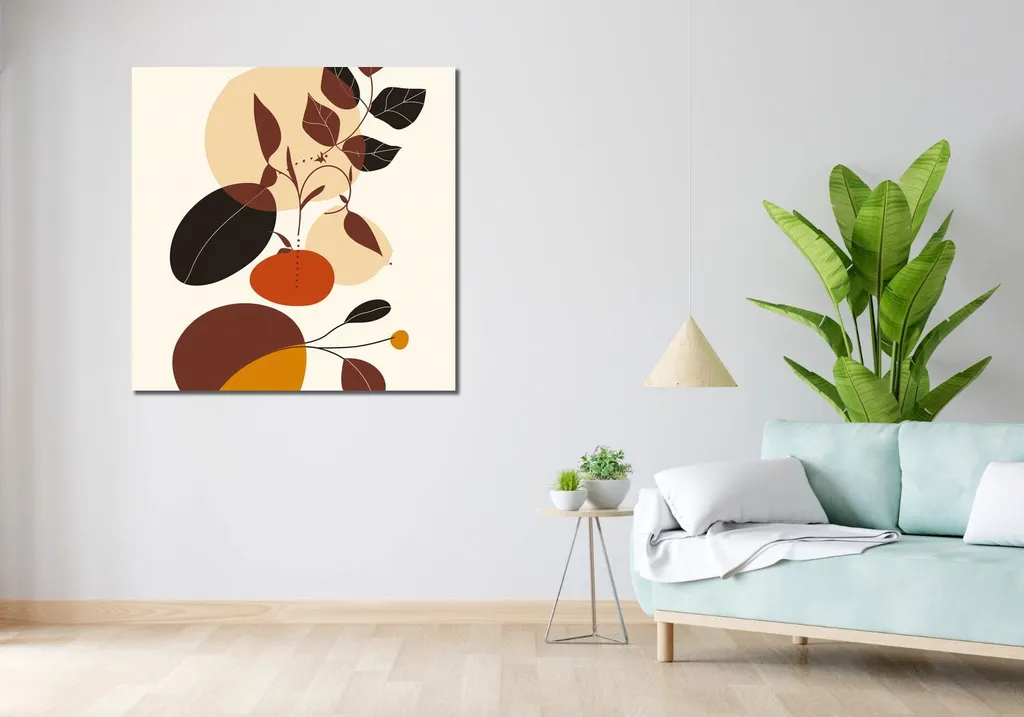 Quadro 100x100 cm Atmosfera di caduta - 2