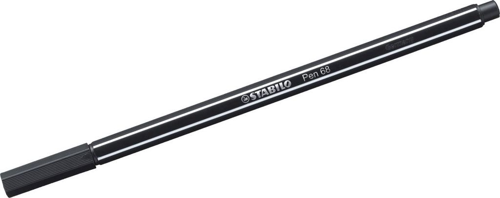 Premium-Filzstift - STABILO Pen 68 - 10er Pack - schwarz Produktbild 
