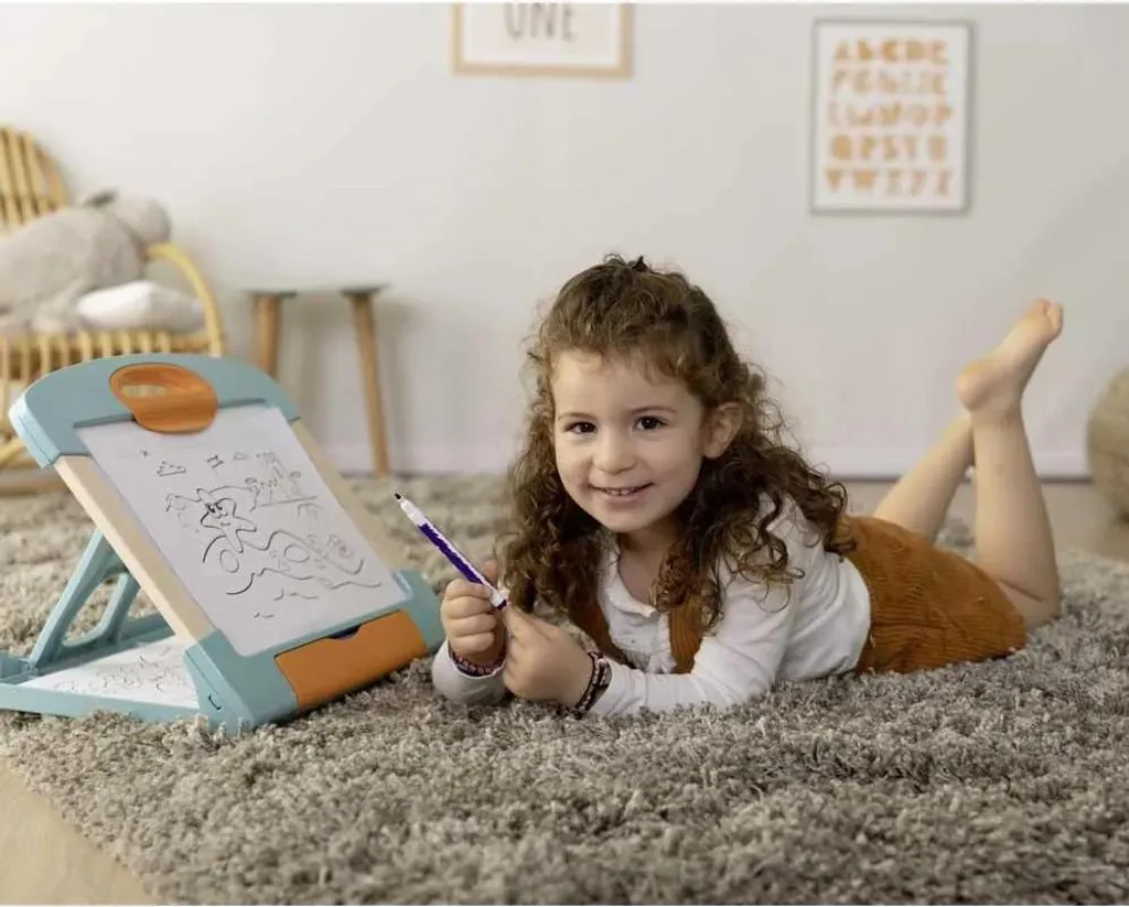 Tableau de dessin portable Smoby Modulo Slate bois pour voyage