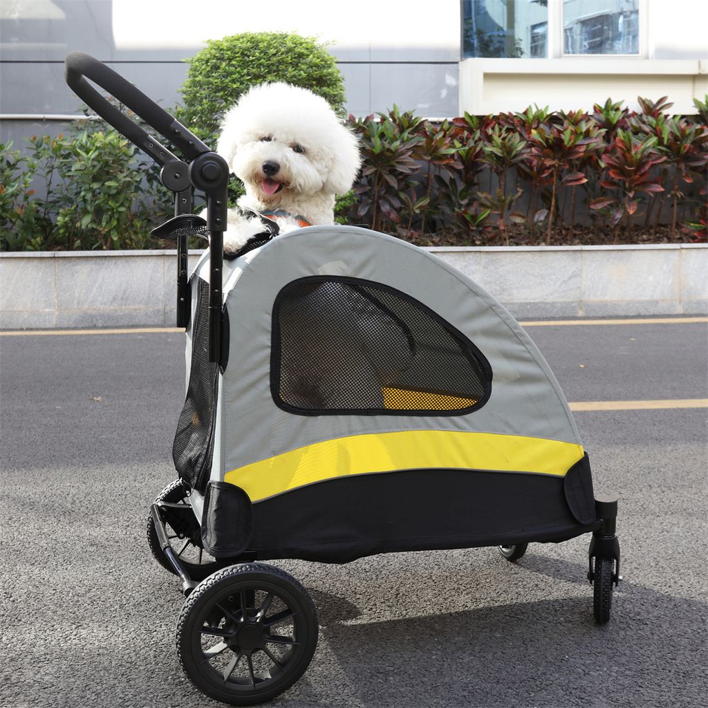 3-in-1 Faltbarer Hundebuggy Bis 25 Kg - Hundewagen Mit Groem Bett & 360  Rdern Hunde Kinderwagen 360 Grad Rder