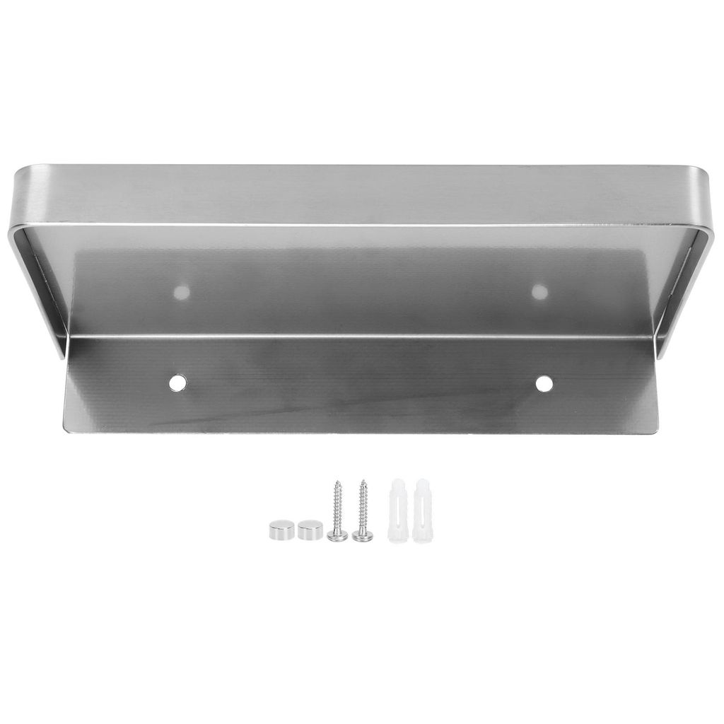 Badezimmer-Handyhalterung zur Wandmontage, dicke Ablage für Mobiltelefone, Toilettenzubehör, 185x90 mm, gebürstet
