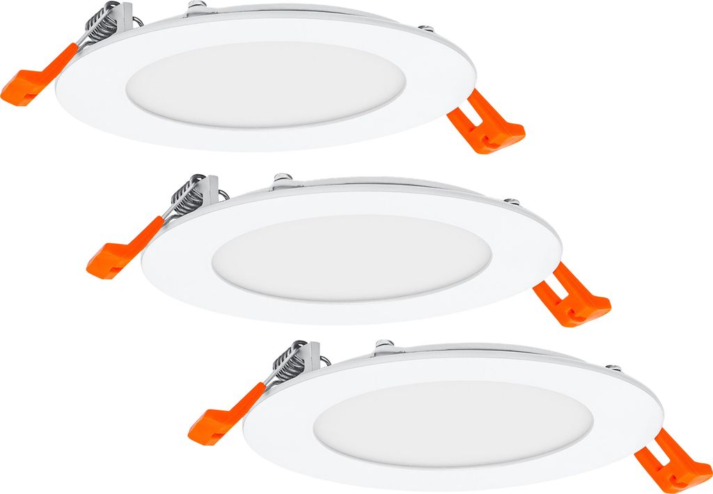 OSRAM LED Einbauleuchte LED SPOT AND DOWNLIGHT RECESS SLIM 3 x 120mm 3000K Warm weiß 4099854445903