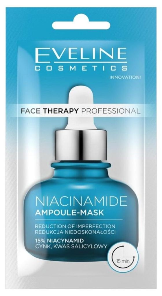 Eveline Gesichtsampullen-Maske mit Niacinamid, 8 ml - Produktbild 