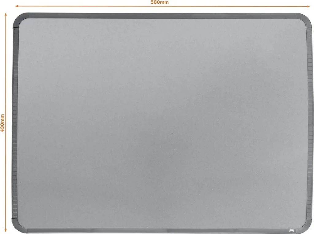 Tableau Magnétique Fin Nobo Slim-Line QB05742C Cadre Aluminium 58x43cm