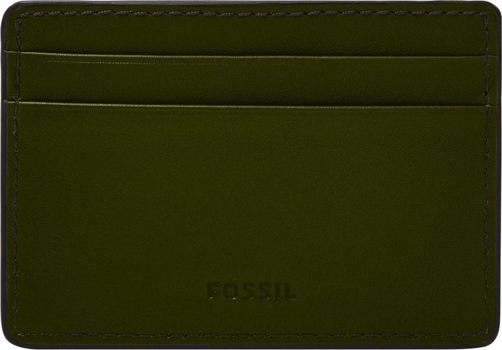 FOSSIL Kartenhalter Steven Card Case Deep Olive khaki