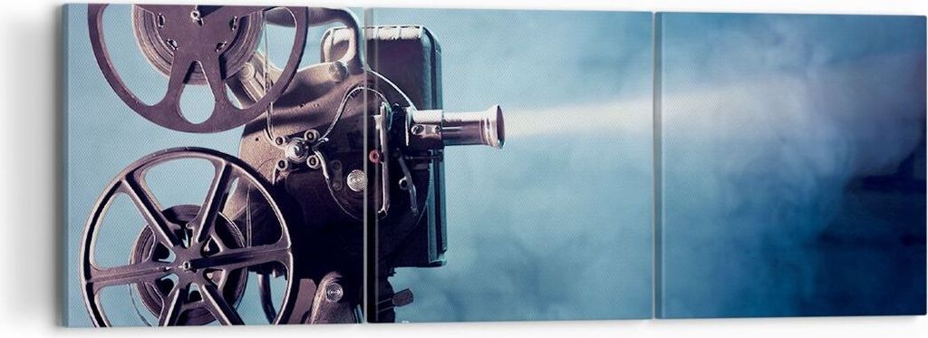 Bild auf Leinwand - Leinwandbild - Film projektor gedächtnis geschichte - 120x40cm - Wand Bild - Wanddeko - Leinwanddruck - Bilder - Kunstdruck - ...