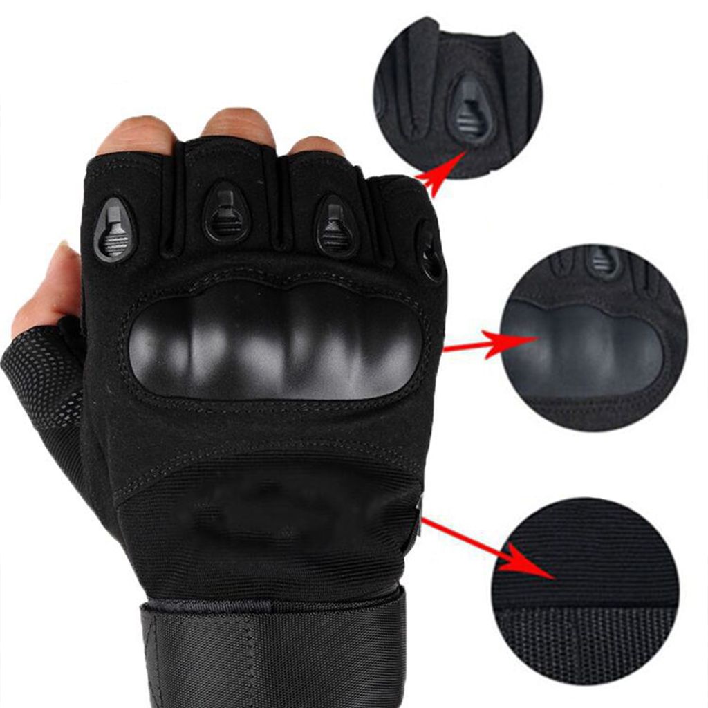 L Handschuhe Halbfinger Taktische Fingerlose Handschuhe für Produktbild 3