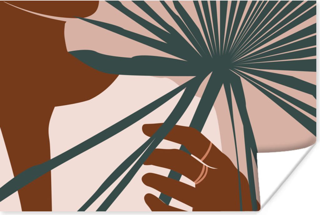 MuchoWow Poster Pflanze - Tropisch - Abstrakt 180x120 cm - Fotoplakat