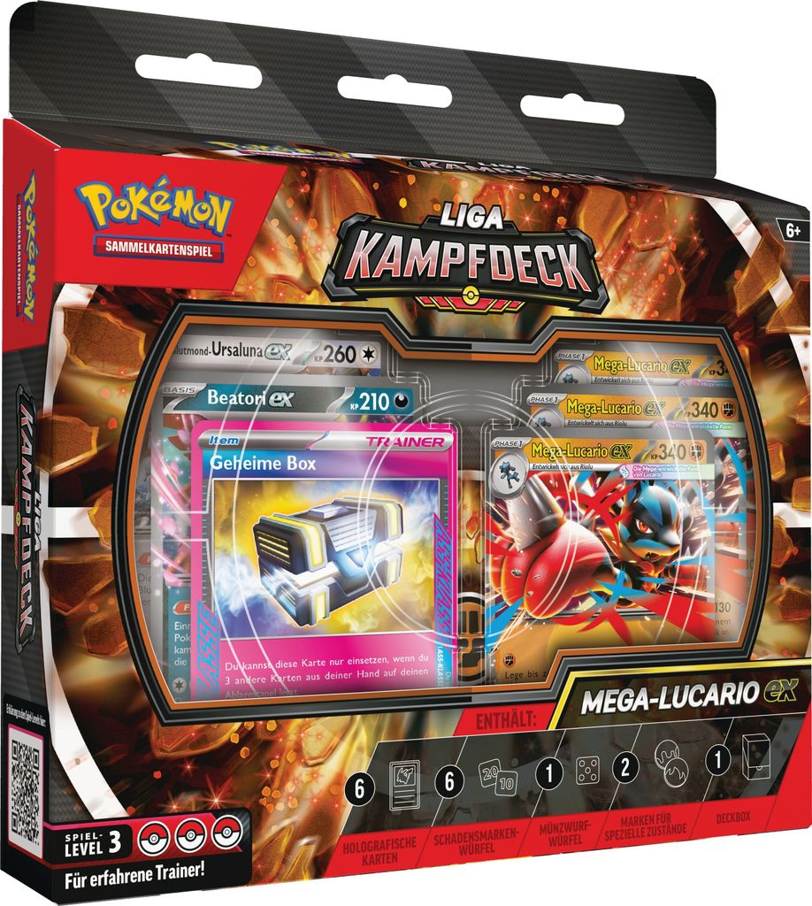 Pokémon League Battle Deck Mega Lucario EX Deutsch Produktbild 