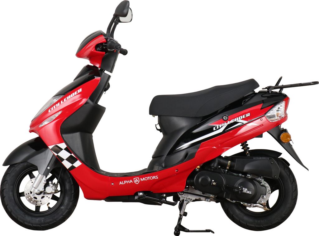 Mofaroller CityLeader 50 ccm 25 kmh EURO 5 rot Produktbild 6