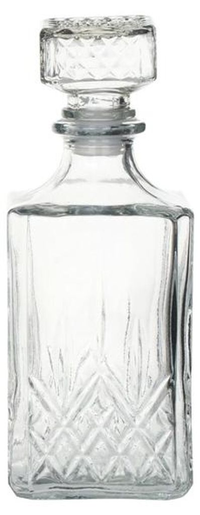Karaffe, Glaskaraffe für Wein oder Likör, elegant, Gitter 1 Produktbild 
