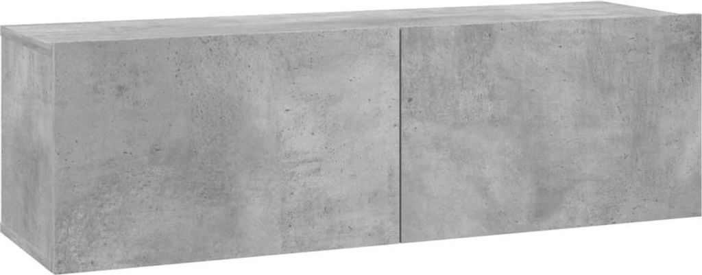 vidaXL TV-Schrank Betongrau 100x30x30 cm Holzwerkstoff Produktbild 