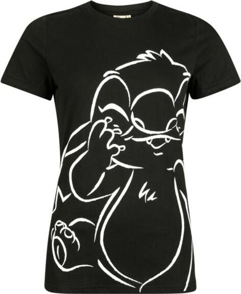 Lilo & Stitch T-Shirt Damen Heart Shine schwarz M
