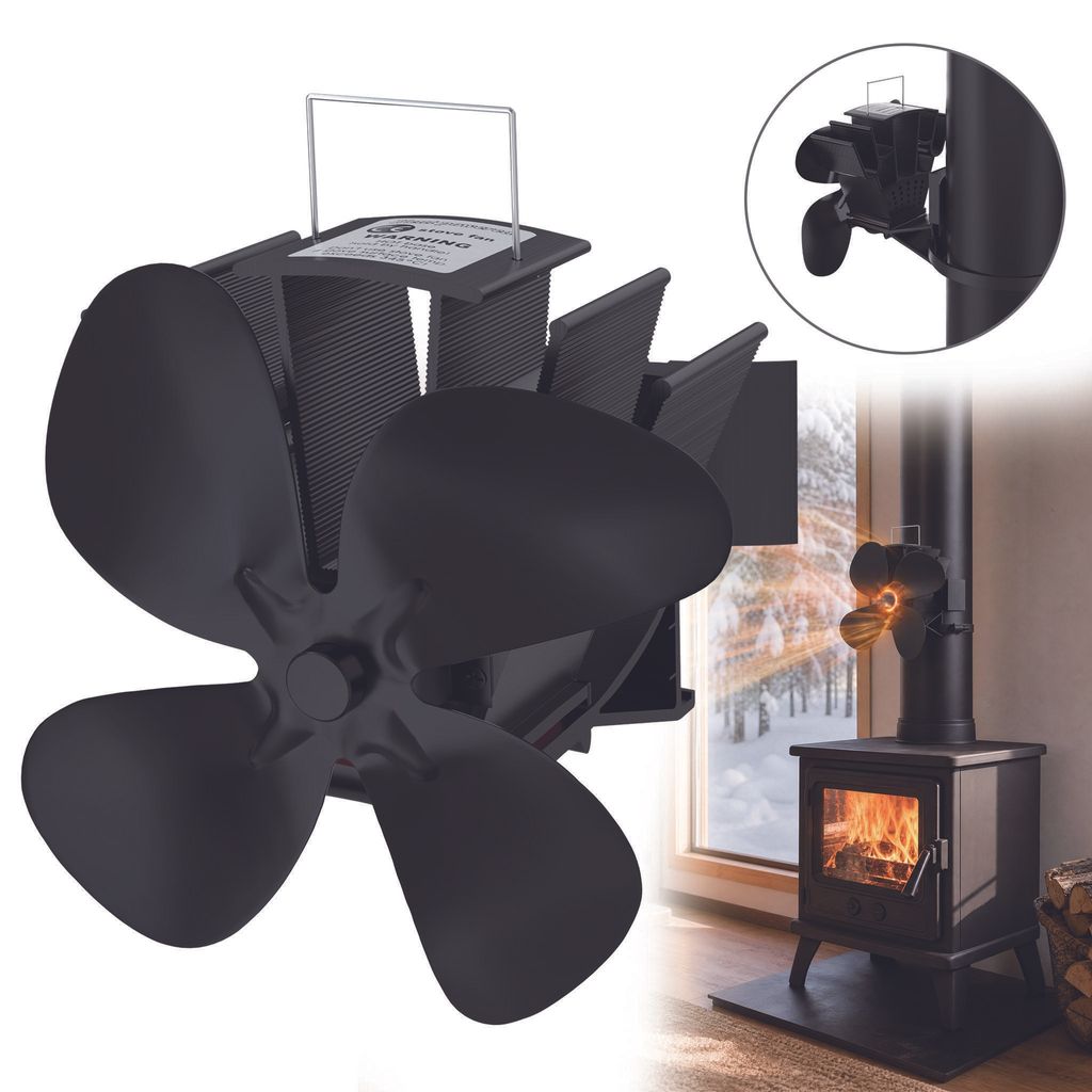 Ventilateur de cheminée Yardin, fonctionnant à la chaleur, Image du produit 