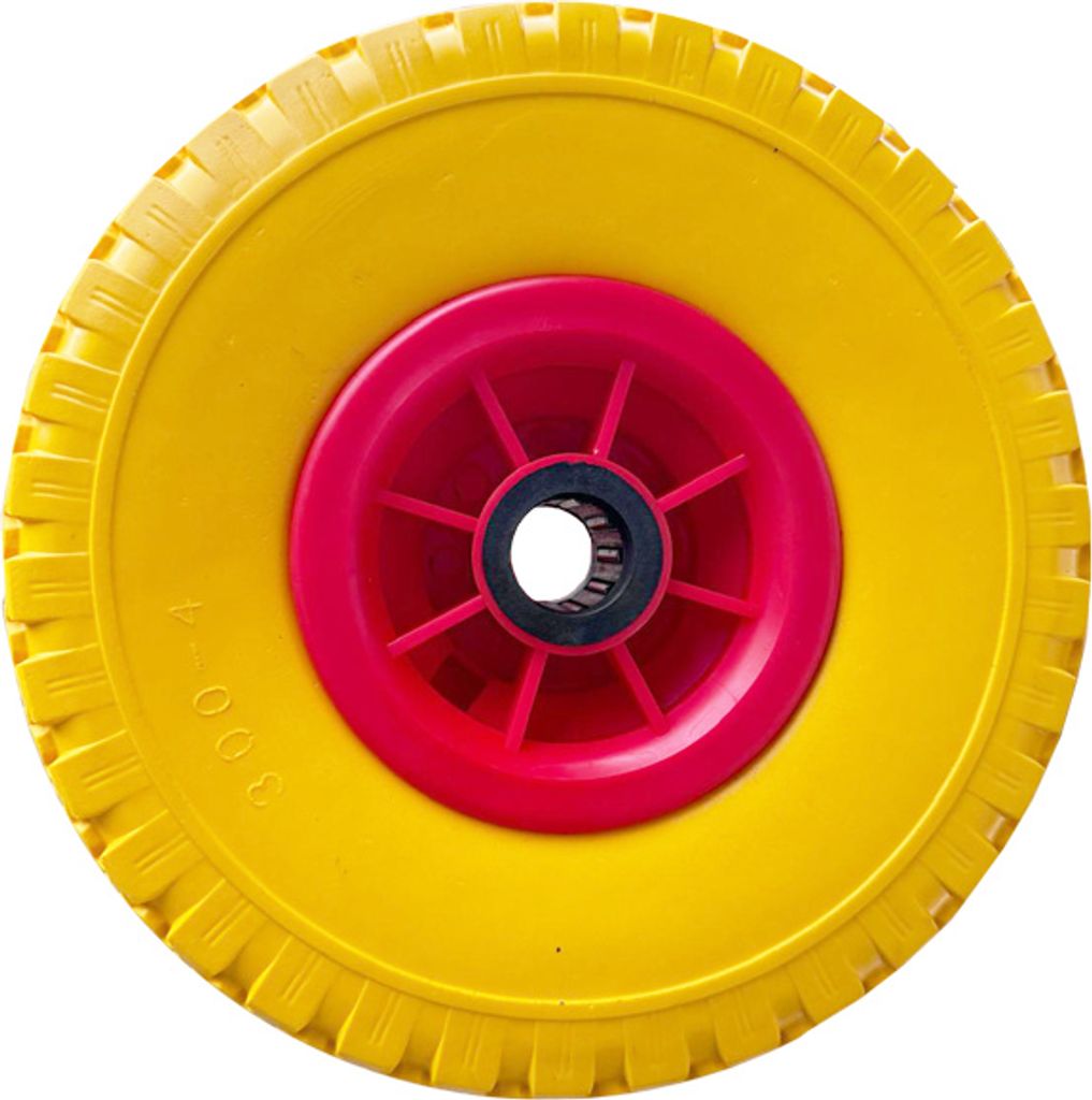 260 mm PolyurethanVollgummi Ersatzrad (3,00-4) Ersatzreifen für Sackkarren 70x25 mm