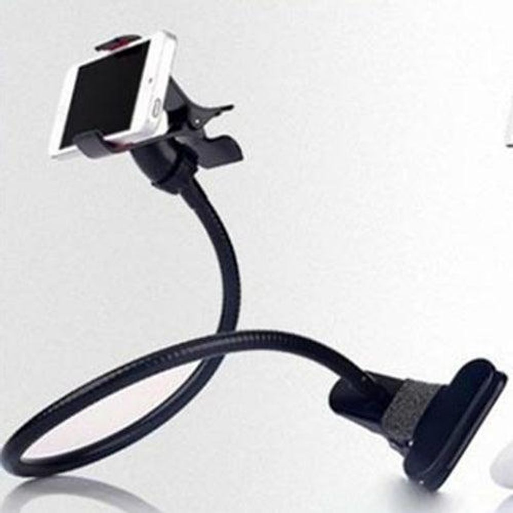 SYSTEM-S Universal flexibler Tisch & Bett Metall Schwanenhals Haltearm Halterung für Smartphone
