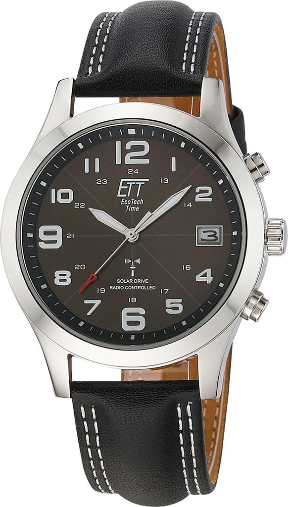 ETT EGS-11488-22L Funk-Solaruhr für Herren Gobi Schwarz Produktbild 
