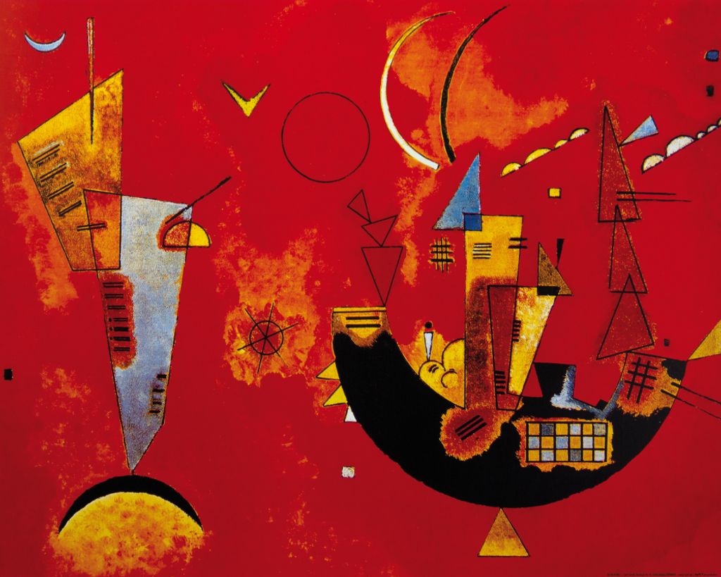 Wassily Kandinsky Kunstdruck Bild - Mit Und Gegen, 1929 (40 x 50 cm)