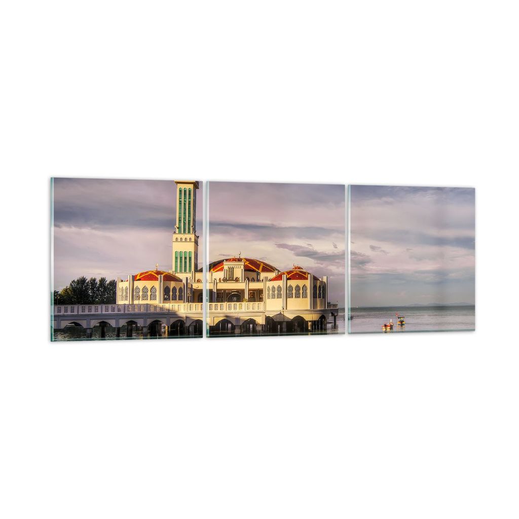 Bilder auf glas - Architektur asien gebäude kultur - 90x30cm - Glasbilder - Wandbilder - Kunstdruck - zum Aufhängen bereit - Wanddekoration aus G...