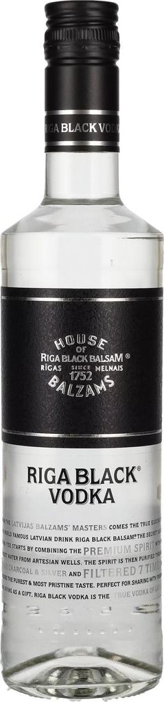 Riga Black Vodka 500ml 40% Vol. Produktbild 