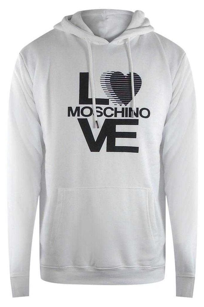 Love Moschino - "Love" Kapuzenpullover für Damen, Logo SY4000 (L) (Weiß)