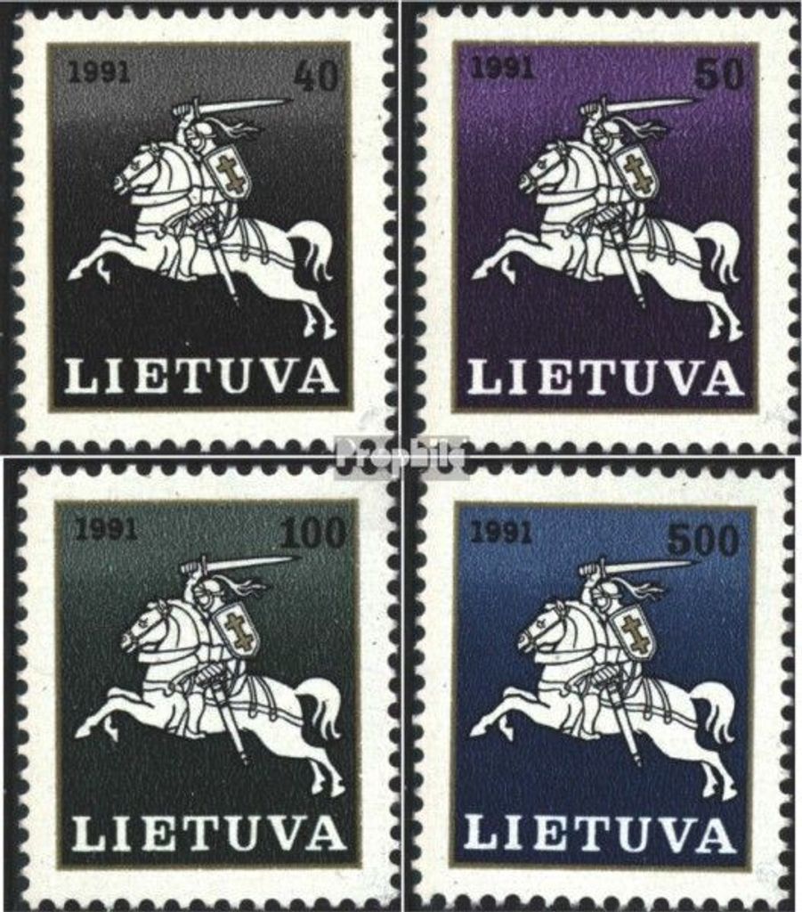 Briefmarken Litauen 1991 Mi 491-494 (kompl.Ausg.) postfrisch Reiter