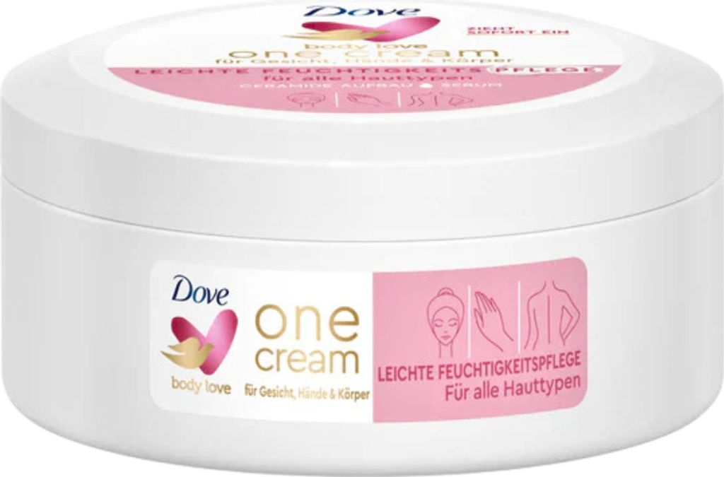 Dove Body Love One Cream für Gesicht Hände & Körper leichte Produktbild 