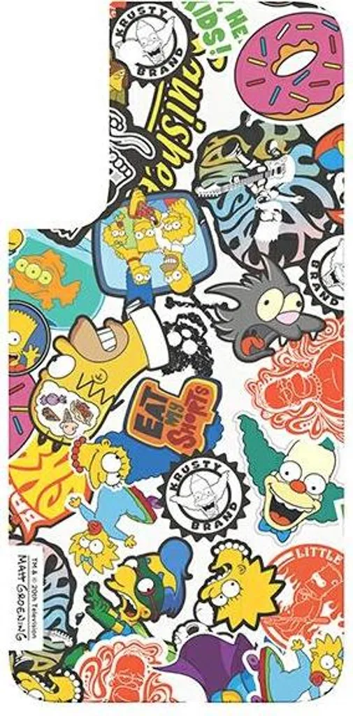 Pannello Samsung Gp-Tou021Hoyyw Do Etuiframe Cover Do Galaxy S22 Simpsons Faces Biały/White
