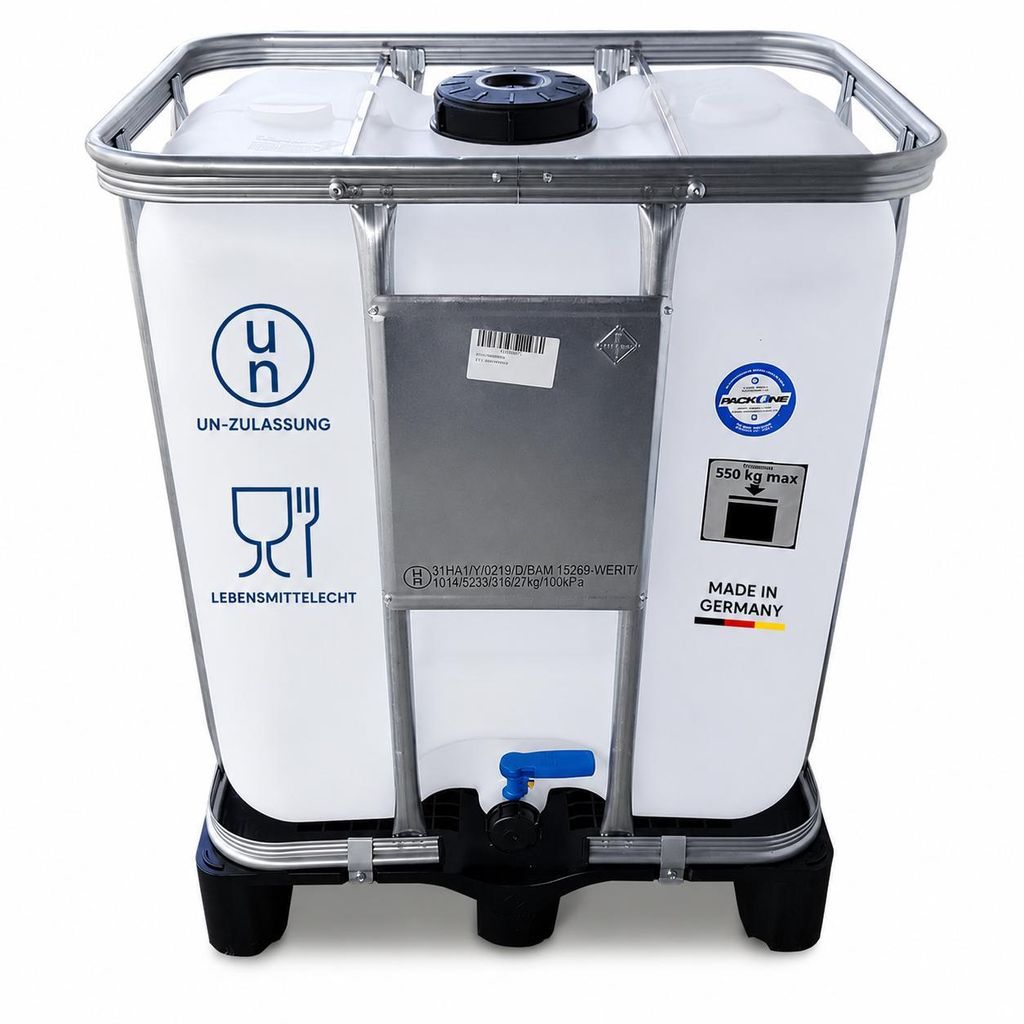 300 L IBC Container Gefahrguttank Gefahrgutbehälter Tank Produktbild 