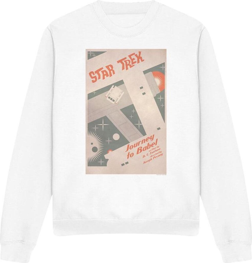 Star Trek - "The Original Series Episode 39" Sweatshirt für Herren/Damen Uni TV11585 (S) (Weiß)