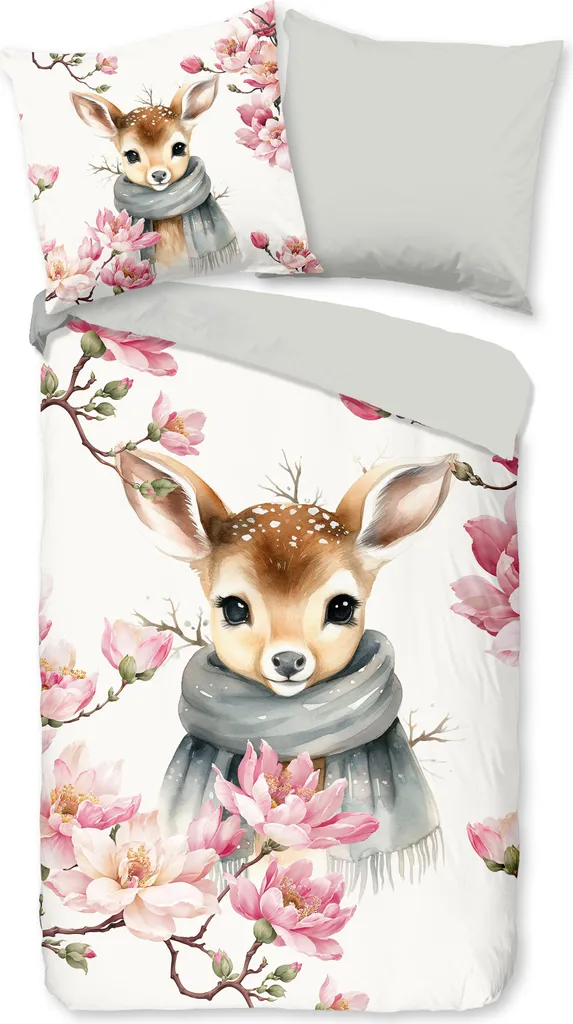 Set Letto Good Morning Leone 135x200 100% Cotone - Design Multicolore