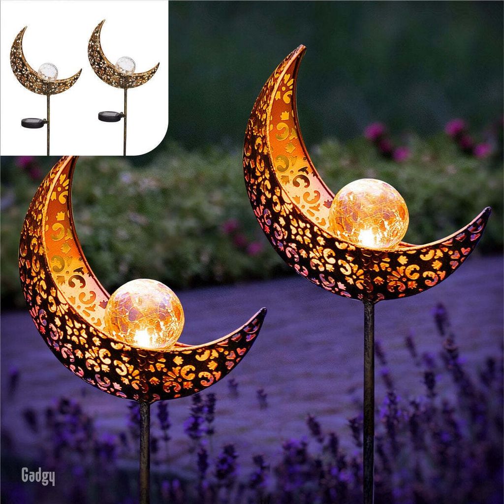 Gadgy Gadgy -- Lampada solare a forma di luna - CON Immagine del prodotto 