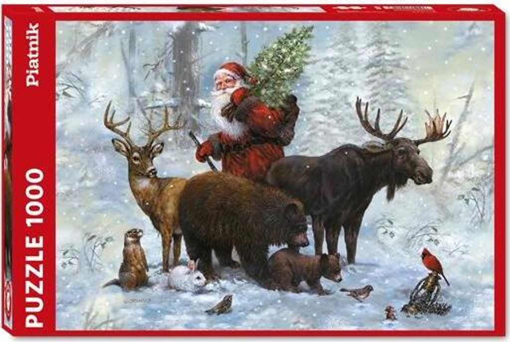 Piatnik Puzzle Weihnachten 1000 Teile - Santa's Team Jigsaw