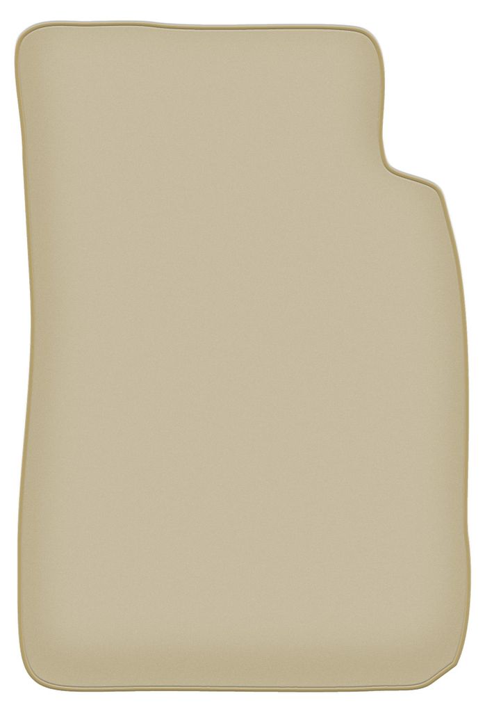 Fahrerfußmatte Velours PREMIUM beige passend für Daihatsu Feroza F300 / F310 (1989-1998, Feld) – mit Befestigungen – passgenau