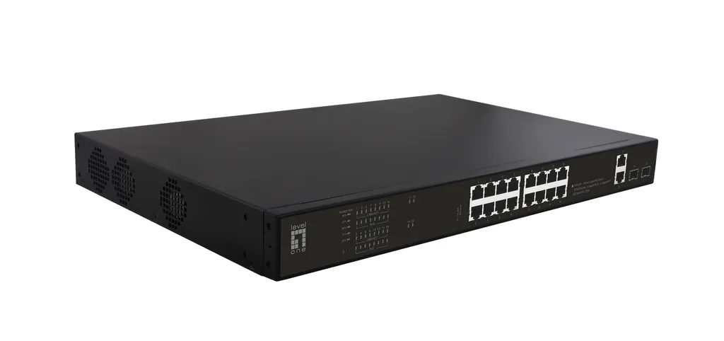 Commutateur Réseau PoE 20 Ports LevelOne GEP-2021 Rackable 270W