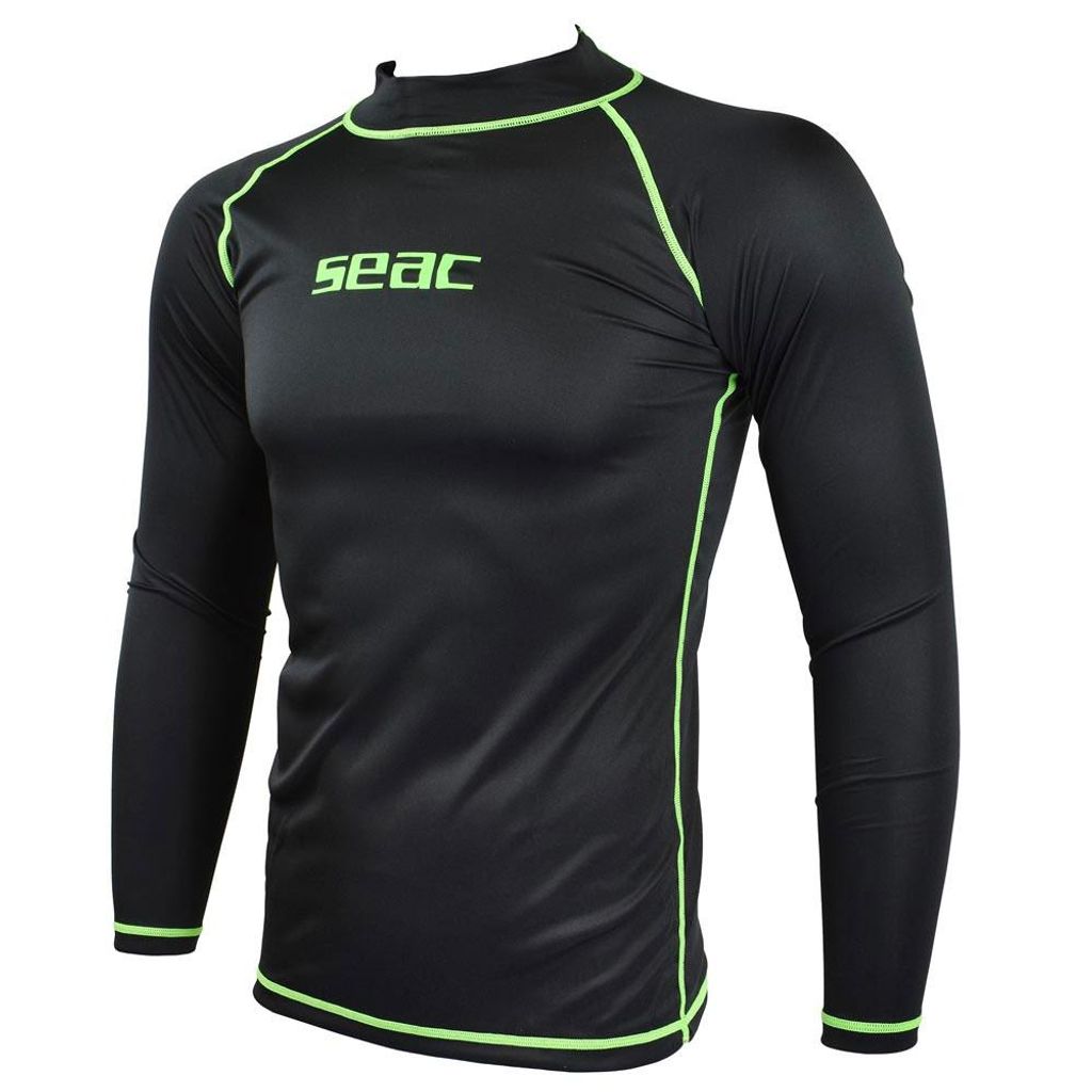 Rash Guard T Sun Langarm Schwarz XS aus 85% Polyester 15% Elasthan mit UV-Schutz UPF 40+