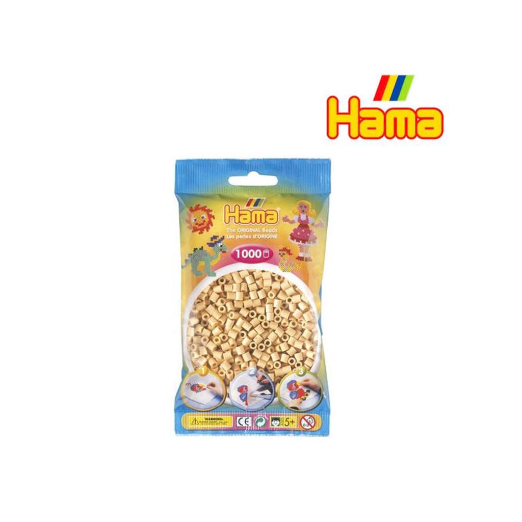 Hama Beads 207-27, Béžová, Rúrkový korálik, 1000 kusov Obrázok produktu 