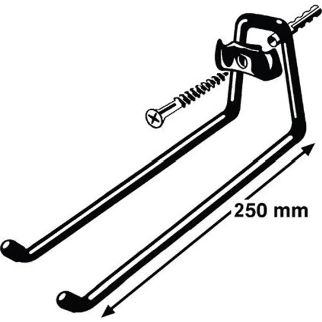 Fischer 1x Crochet Système SH 78008 - Fixation Robuste pour Gainae IT
