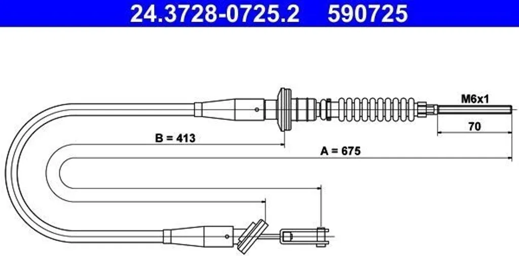 Câble d'embrayage pour Opel Agila A - Remplacez votre pièce OE 4705607