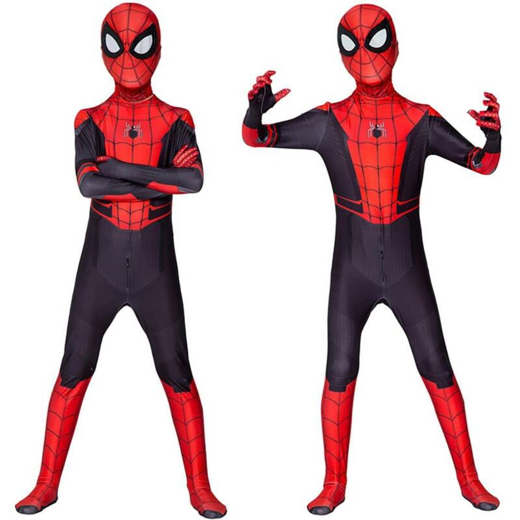 Kinder Erwachsene Spiderman Superheld Fasching Cosplay Kostüm Jumpsuit Overalls