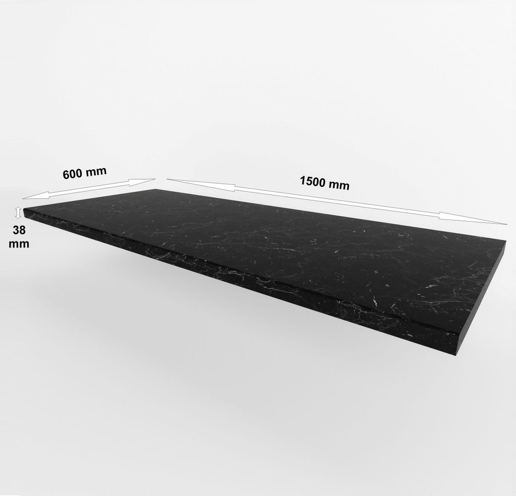 Arbeitsplatte 150 cm 38 mm Marmur ROMA matt Küche Siena, Produktbild 