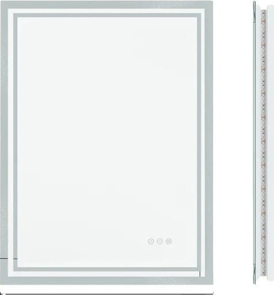 Miroir LED antibuée : fini la vapeur et le manque de lumière en 90x60cm