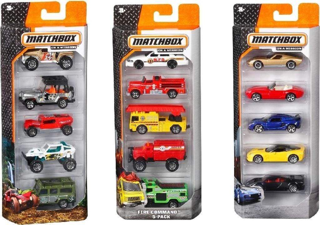 Mattel Matchbox, set de regalo de 5 unidades Imagen del producto 