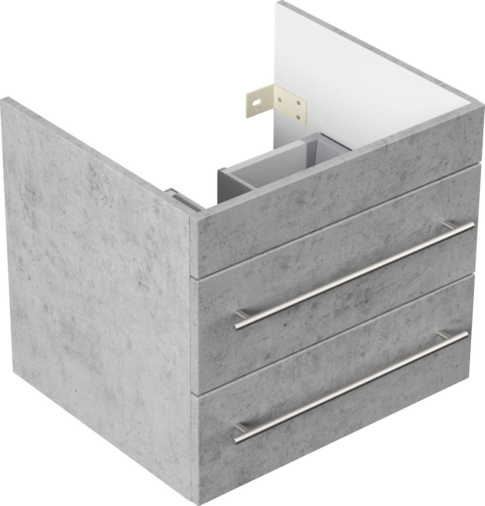 Unterschrank für Villeroy und Boch Venticello 60 cm SoftClose beton : Beton Varianten: Beton
