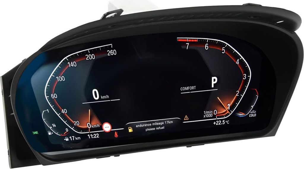 12,3 Zoll Auto Digital Cluster Instrument LCD Armaturenbrett Geschwindigkeitsmesser Display Dash Monitor für X5 E70 2006-2013
