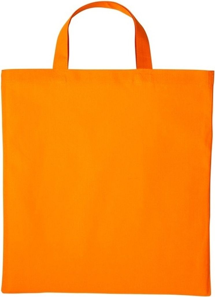 Nutshell Baumwoll-Tragetasche mit kurzen Griffen RW7109 (Einheitsgröße) (Orange)