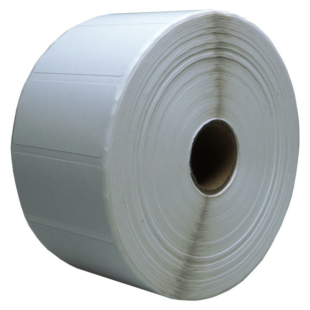 DULA Etiketten - Kompatibel mit Zebra 51x25mm - Weiß - Permanent - 1 Rolle - 2580 Etiketten pro Rolle - Kern 25mm