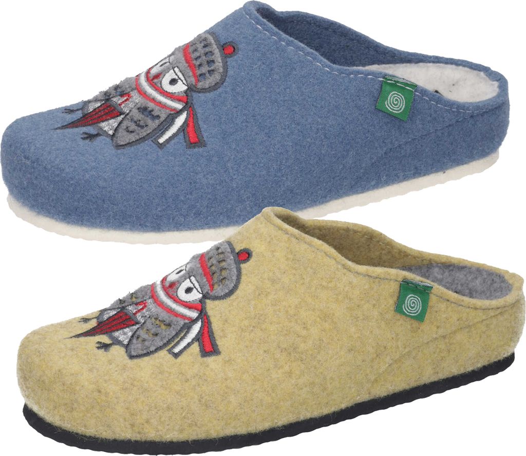 Dr. Brinkmann Damen Hausschuhe Filz Pantoffeln 320656, Größe:41 EU, Farbe:Gelb