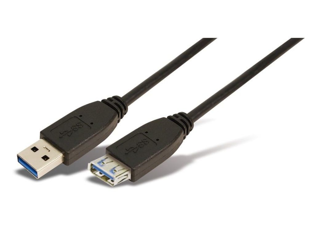 Logilink USB 3.0 Kabel A -> A St/Bu 1.00m Verl. schwarz