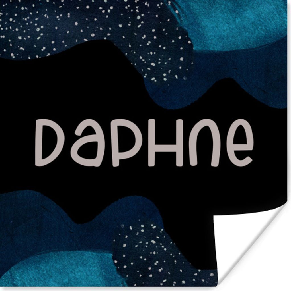 MuchoWow Poster Daphne - Pastell - Mädchen 100x100 cm - Babyzimmer